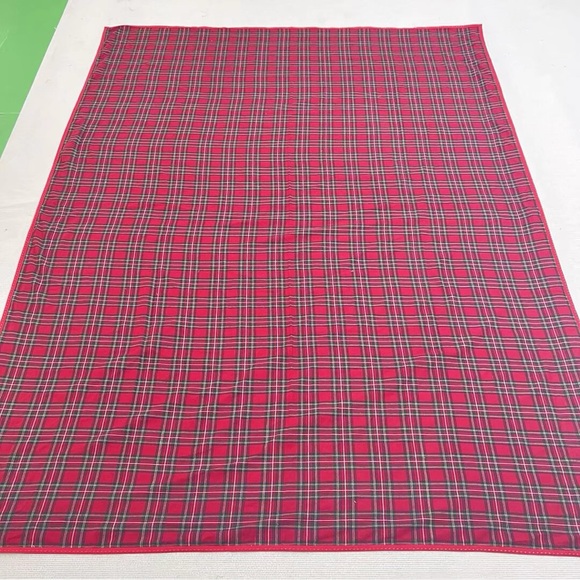 Pottery Barn Other - Vintage Pottery Barn Kids Christmas Holiday Stewart Plaid Tablecloth 70" x 90"